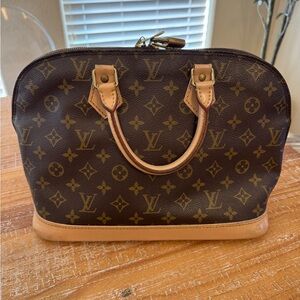 Authentic Louis Vuitton Brown and Tan Monogram Satchel